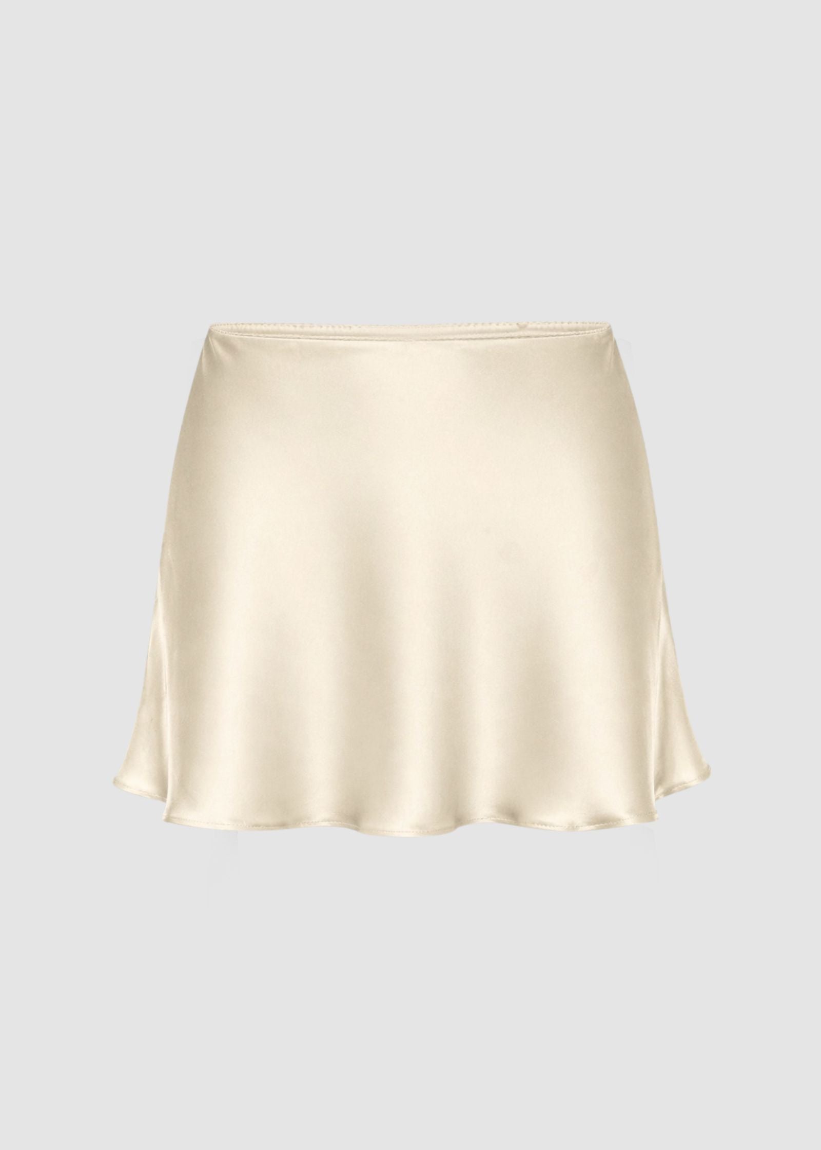 Aura Silk Skirt Ivory – ZODIAQUE STUDIOS