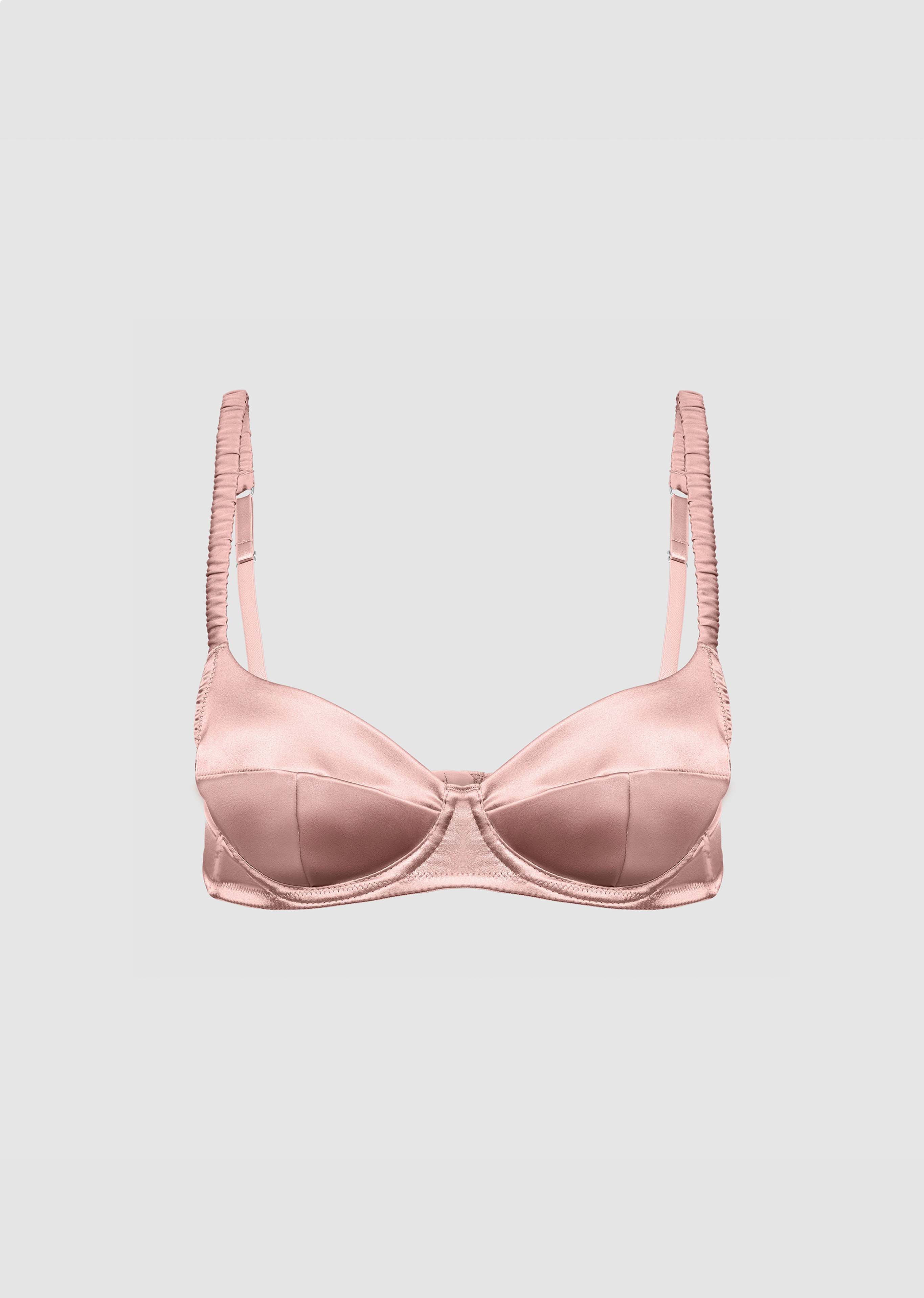 Athena Silk Bra Rosé – ZODIAQUE STUDIOS