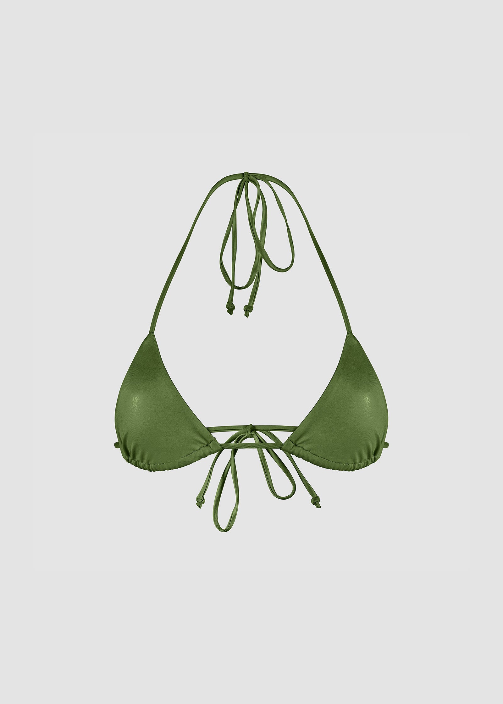 Siren Triangle Bikini Top Green – ZODIAQUE STUDIOS