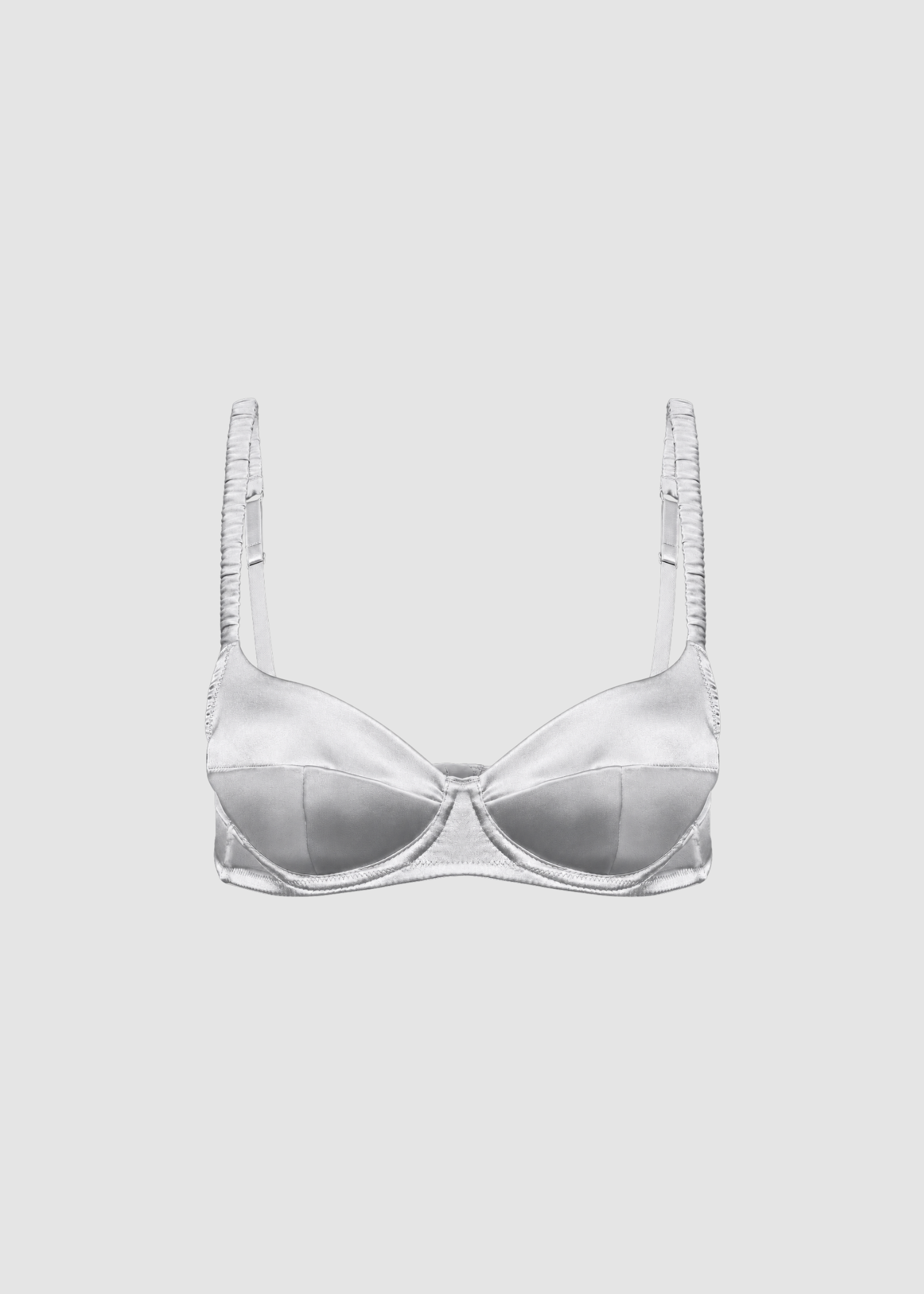 Athena Silk Bra Silver – ZODIAQUE STUDIOS